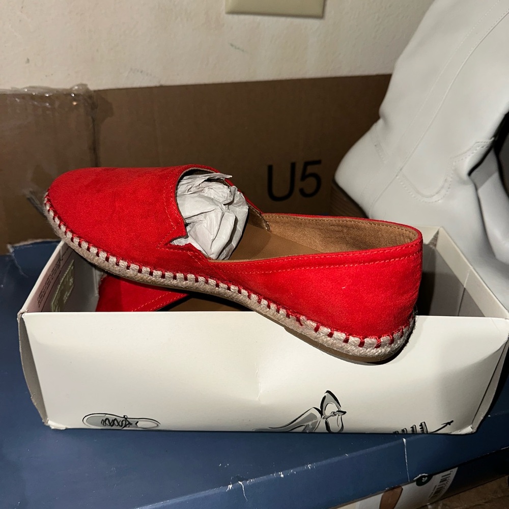 a new day Red Espadrille Loafers